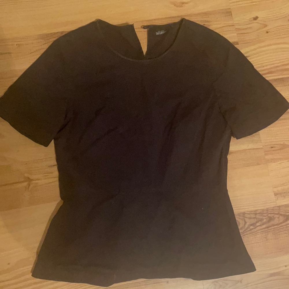 Kate Spade Saturday peplum top size 6